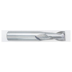 ‎3/32″ Dia. × 1/8″ Shank × 5/16″ DOC × 1-1/2″ OAL, Carbide, Bright, 2 Flute, Square, Solid End Mill - Caliber Tooling