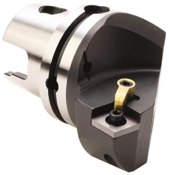 Kennametal - Left Hand Cut, Size KM80, CN.. Insert Compatiblity, Internal Modular Turning & Profiling Cutting Unit Head - 53mm Ctr to Cutting Edge, 70mm Head Length, Through Coolant, Series Kenloc - Caliber Tooling