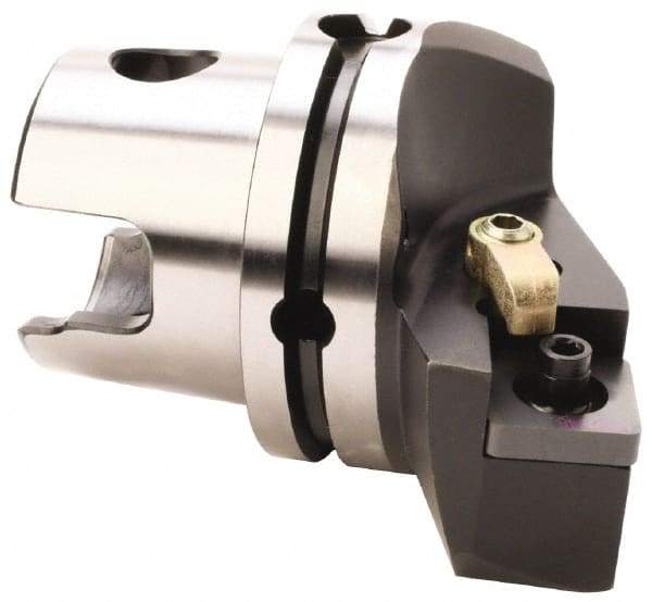 Kennametal - Left Hand Cut, Size KM80, SN.. Insert Compatiblity, External Modular Turning & Profiling Cutting Unit Head - 48mm Ctr to Cutting Edge, 70mm Head Length, Through Coolant, Series Kenloc - Caliber Tooling