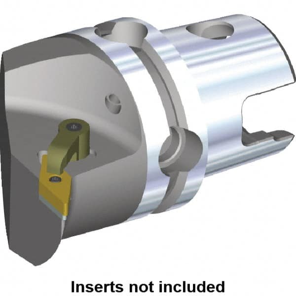 Kennametal - Right Hand Cut, Size KM63, VN.. Insert Compatiblity, Internal Modular Turning & Profiling Cutting Unit Head - 43mm Ctr to Cutting Edge, 60mm Head Length, Through Coolant, Series Kenloc - Caliber Tooling