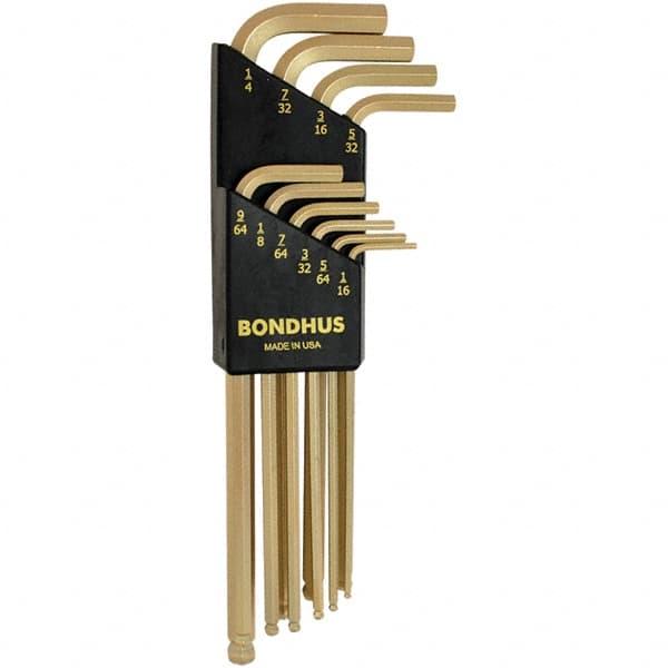 Bondhus - Hex Key Sets Tool Type: Hex Handle Type: L-Key Long Arm - Caliber Tooling