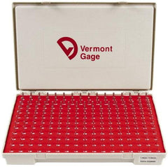 Vermont Gage - 185 Piece, 1.3-4.98 mm Diameter Plug and Pin Gage Set - Minus 0.01 mm Tolerance, Class ZZ - Caliber Tooling