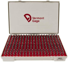 Vermont Gage - 250 Piece, 5-9.98 mm Diameter Plug and Pin Gage Set - Minus 0.01 mm Tolerance, Class ZZ - Caliber Tooling