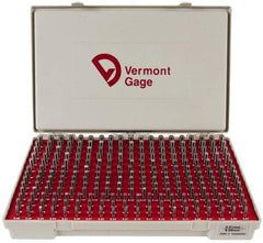 Vermont Gage - 250 Piece, 5.01-9.99 mm Diameter Plug and Pin Gage Set - Minus 0.01 mm Tolerance, Class ZZ - Caliber Tooling