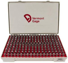 Vermont Gage - 200 Piece, 10-13.98 mm Diameter Plug and Pin Gage Set - Minus 0.01 mm Tolerance, Class ZZ - Caliber Tooling