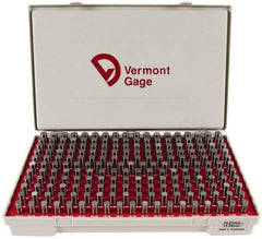 Vermont Gage - 200 Piece, 10.01-13.99 mm Diameter Plug and Pin Gage Set - Minus 0.01 mm Tolerance, Class ZZ - Caliber Tooling