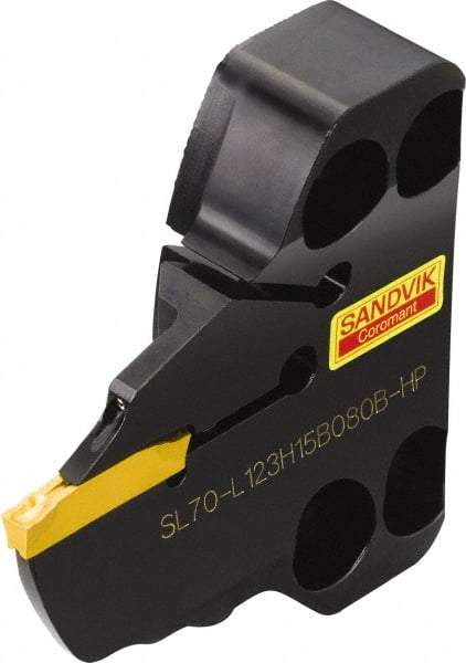 Sandvik Coromant - N123H2-0400-0004-TF Insert, 17mm Head Length, Modular Grooving Blade Holder Head - Right Hand Cut, System Size 70, Through Coolant, Series CoroCut 1-2 - Caliber Tooling