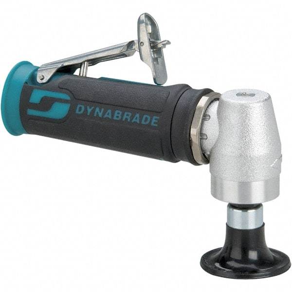 Dynabrade - 2" Max Disc, 12,000 RPM, Pneumatic Handheld Disc Sander - 25 CFM, 1/4" Inlet, 0.4 hp, 90 psi, Includes Wrench & Disc Sander - Caliber Tooling