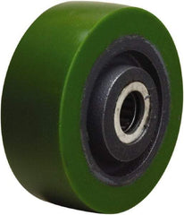 Hamilton - 4 Inch Diameter x 1-1/2 Inch Wide, Polyurethane on Cast Iron Caster Wheel - 675 Lb. Capacity, 1-5/8 Inch Hub Length, 5/8 Inch Axle Diameter, Straight Roller Bearing - Caliber Tooling