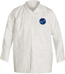 Dupont - Size XL, White, General Purpose, Long Sleeve Shirt - 41-3/4 to 45-1/4 Inch Chest, 33-7/8 Inch Long, Tyvek - Caliber Tooling