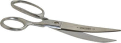 Heritage Cutlery - 3-1/2" LOC, 8" OAL Chrome Plated Standard Shears - Right Hand, Plastic Straight Handle, For Poultry Processing - Caliber Tooling