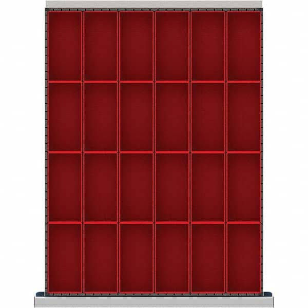 LISTA - 24-Compartment Drawer Divider Layout for 3.15" High Drawers - Caliber Tooling