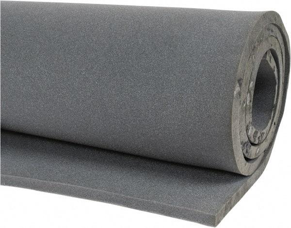 Singer Safety - 10' Long x 54" Wide, Polyester Foam Roll - Gray - Caliber Tooling