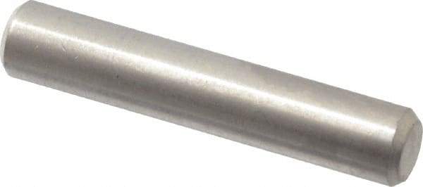 Value Collection - 3/16" Diam x 1" Pin Length 316 Stainless Steel Standard Dowel Pin - Bright Finish, 2 Beveled End - Caliber Tooling