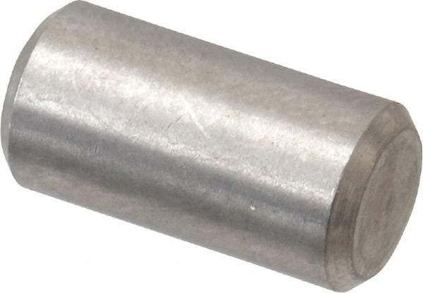 Value Collection - 1/4" Diam x 1/2" Pin Length 316 Stainless Steel Standard Dowel Pin - Bright Finish, 2 Beveled End - Caliber Tooling