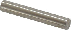 Value Collection - 4mm Diam x 24mm Pin Length 316 Stainless Steel Standard Dowel Pin - Bright Finish, 1 Rounded End - Caliber Tooling