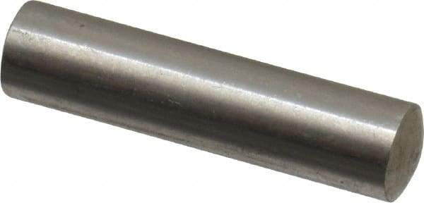 Value Collection - 6mm Diam x 24mm Pin Length 316 Stainless Steel Standard Dowel Pin - Bright Finish, 1 Rounded End - Caliber Tooling