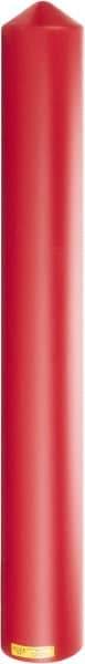 Eagle - 7-1/4" Wide x 7-1/4" Deep x 56" High, 6" Bollard Cover - Red, High Density Polyethylene, 6 Lb, Smooth Surface - Caliber Tooling