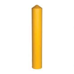 Eagle - 9-1/2" Wide x 9-1/2" Deep x 57" High, 8" Bollard Cover - Yellow, High Density Polyethylene, 8 Lb, Smooth Surface - Caliber Tooling