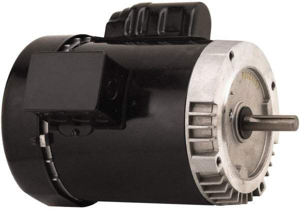 US Motors - 1 Max hp, 1,140 Max RPM, Single Cap Start-Cap Run Electric AC DC Motor - 115/208-230 V Input, Single Phase, 56C Frame, 5/8" Shaft Diam, C-Face Mount, ODP Enclosure - Caliber Tooling