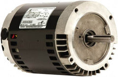 US Motors - 2 Max hp, 1,800 Max RPM, Single Cap Start-Cap Run Electric AC DC Motor - 115/208-230 V Input, Single Phase, 56C Frame, 5/8" Shaft Diam, C-Face Mount, ODP Enclosure - Caliber Tooling