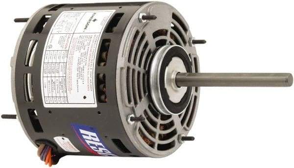 US Motors - 1/3 Max hp, 825 Max RPM, Permanent Split Cap Electric AC DC Motor - 208-230 V Input, Single Phase, 48Y Frame, 1/2" Shaft Diam, Stud Mount, TEAO Enclosure - Caliber Tooling