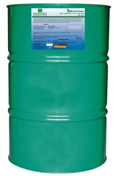 Renewable Lubricants - 55 Gal Drum Synthetic/Graphite Lubricant - White, -28°F to 2,000°F, Food Grade - Caliber Tooling