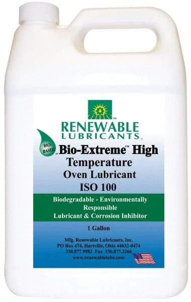 Renewable Lubricants - 1 Gal Bottle Synthetic/Graphite Penetrant/Lubricant - White, -28°F to 2,000°F, Food Grade - Caliber Tooling