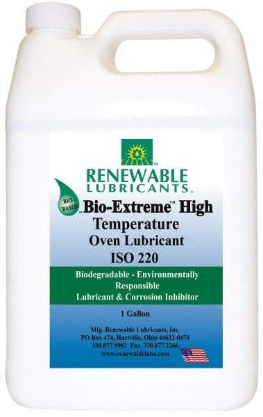 Renewable Lubricants - 1 Gal Bottle Synthetic/Graphite Penetrant/Lubricant - White, -28°F to 2,000°F, Food Grade - Caliber Tooling