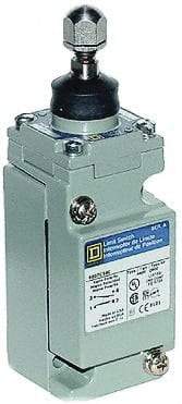 Square D - DPDT, 2NC/2NO, 600 Volt Screw Terminal, Plunger Actuator, General Purpose Limit Switch - 1, 2, 4, 6, 12, 13, 6P NEMA Rating, IP67 IPR Rating - Caliber Tooling