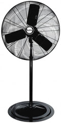 Air King - 30" Blade, 1/4 hp, 7,400 Max CFM, Single Phase Oscillating Pedestal Fan - 2.04 Amps, 120 Volts, 3 Speed - Caliber Tooling