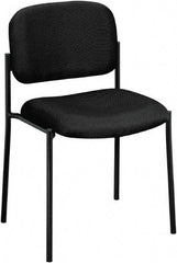 Basyx - Black Fabric Guest Stacker Chair - 21" Wide x 32" High - Caliber Tooling