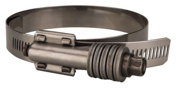 Value Collection - 3-1/4 to 4-1/8" Hose, 5/8" Wide x 0.7" Thick, Constant Torque Clamp - 3-1/4 to 4-1/8" Diam, Grade 301 & 410 Stainless Steel Screw - Caliber Tooling