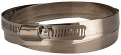 Value Collection - SAE Size 270, 15-3/8 to 17-3/8" Diam, Stainless Steel Worm Drive Clamp - 1/2" Wide, Material Grade 201 - Caliber Tooling