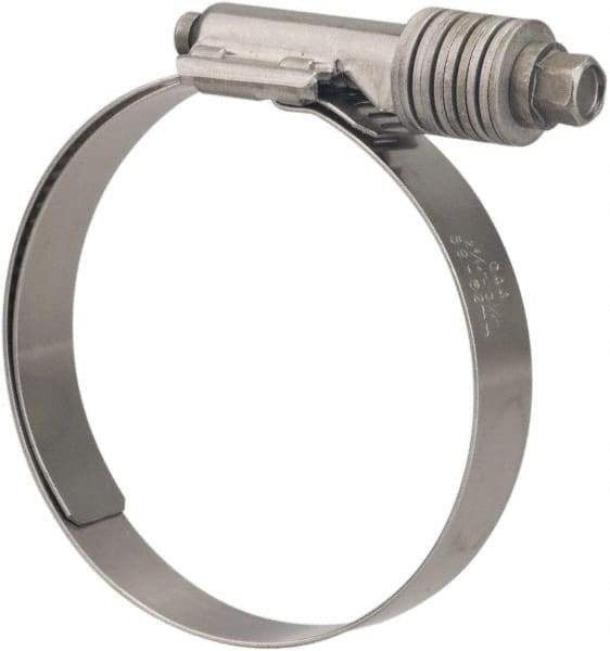 Value Collection - 2-1/4 to 3-1/8" Hose, 5/8" Wide x 0.7" Thick, Constant Torque Clamp - 2-1/4 to 3-1/8" Diam, Grade 301 & 410 Stainless Steel Screw - Caliber Tooling