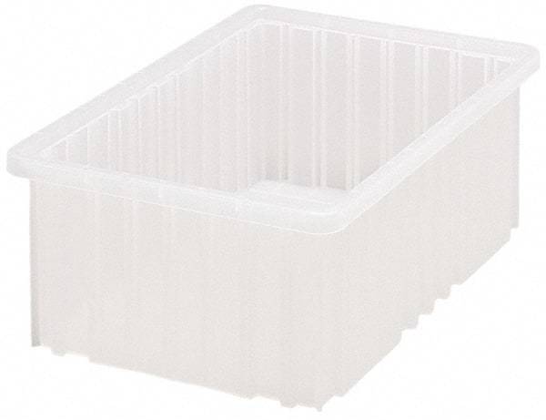 Quantum Storage - Clear Polypropylene Dividable Container - Stacking, 16-1/2" Long x 10.9" Wide x 6" High - Caliber Tooling