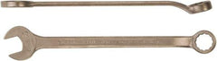 Ampco - 22mm 12 Point Combination Wrench - 11-5/8" OAL, Aluminum Bronze, Plain Finish - Caliber Tooling