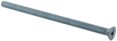 Value Collection - 5/16-18 UNC, 6" OAL Phillips Drive Machine Screw - Flat Head, Grade J82 Steel, Zinc-Plated Finish, Without Washer - Caliber Tooling