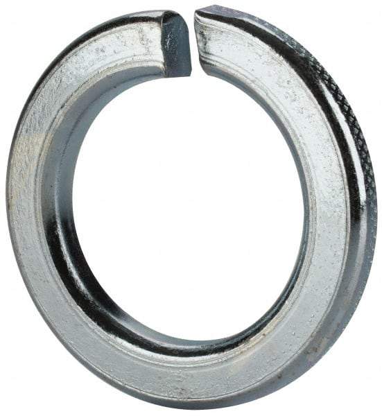 Value Collection - M30, 30.5mm ID, 48.2mm OD, 6mm Thick Split Lock Washer - Grade 8 Spring Steel, Zinc-Plated Finish, 30.5mm Min ID, 31.7mm Max ID - Caliber Tooling