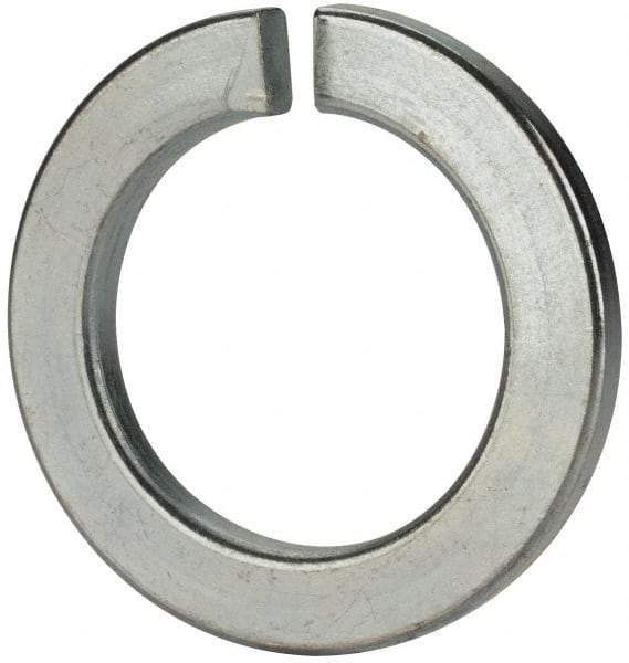 Value Collection - M48, 49mm ID, 75mm OD, 7mm Thick Split Lock Washer - Grade 8 Spring Steel, Zinc-Plated Finish, 49mm Min ID, 50.5mm Max ID - Caliber Tooling