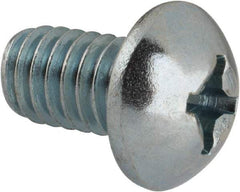 Value Collection - 5/16-18 UNC, 1/2" Length Under Head Phillips Drive Machine Screw - Round Head, Grade J82 Steel, Zinc-Plated Finish, Without Washer - Caliber Tooling