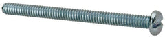 Value Collection - #10-24 UNC, 2-1/2" Length Under Head Slotted Drive Machine Screw - Pan Head, Grade J82 Steel, Zinc-Plated Finish, Without Washer - Caliber Tooling