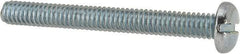 Value Collection - #12-24 UNC, 2" Length Under Head Slotted Drive Machine Screw - Pan Head, Grade J82 Steel, Zinc-Plated Finish, Without Washer - Caliber Tooling