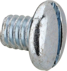 Value Collection - 5/16-18 UNC, 3/8" Length Under Head Slotted Drive Machine Screw - Pan Head, Grade J82 Steel, Zinc-Plated Finish, Without Washer - Caliber Tooling