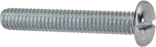 Value Collection - 5/16-18 UNC, 2" Length Under Head Slotted Drive Machine Screw - Pan Head, Grade J82 Steel, Zinc-Plated Finish, Without Washer - Caliber Tooling