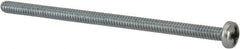 Value Collection - #6-32 UNC, 2-3/4" Length Under Head Phillips Drive Machine Screw - Pan Head, Grade J82 Steel, Zinc-Plated Finish, Without Washer - Caliber Tooling