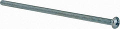 Value Collection - #6-32 UNC, 3-1/2" Length Under Head Phillips Drive Machine Screw - Pan Head, Grade J82 Steel, Zinc-Plated Finish, Without Washer - Caliber Tooling