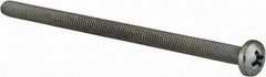 Value Collection - #10-32 UNF, 3-1/2" Length Under Head Phillips Drive Machine Screw - Pan Head, Grade J82 Steel, Zinc-Plated Finish, Without Washer - Caliber Tooling