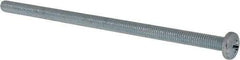 Value Collection - #10-32 UNF, 4" Length Under Head Phillips Drive Machine Screw - Pan Head, Grade J82 Steel, Zinc-Plated Finish, Without Washer - Caliber Tooling