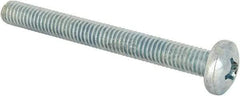 Value Collection - 3/8-16 UNC, 3-1/2" Length Under Head Phillips Drive Machine Screw - Pan Head, Grade J82 Steel, Zinc-Plated Finish, Without Washer - Caliber Tooling